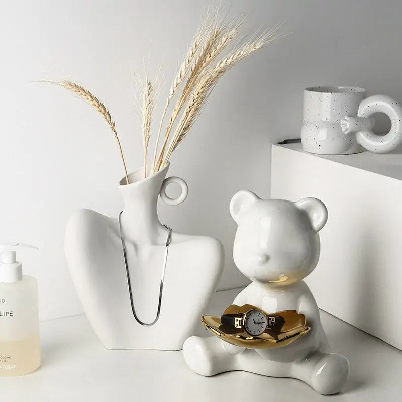 Abstract Body Art Vases