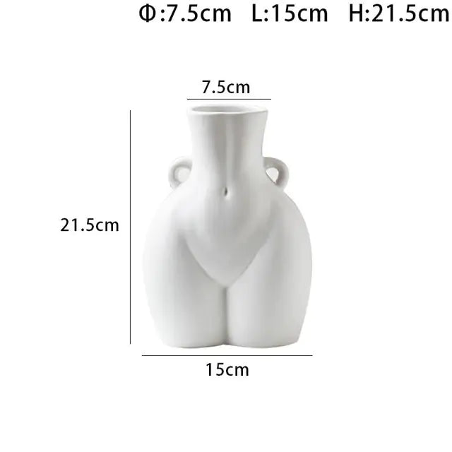 Abstract Body Art Vases