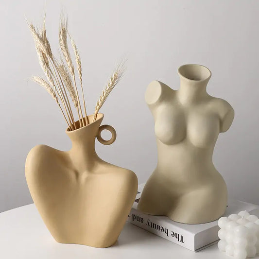 Abstract Body Art Vases